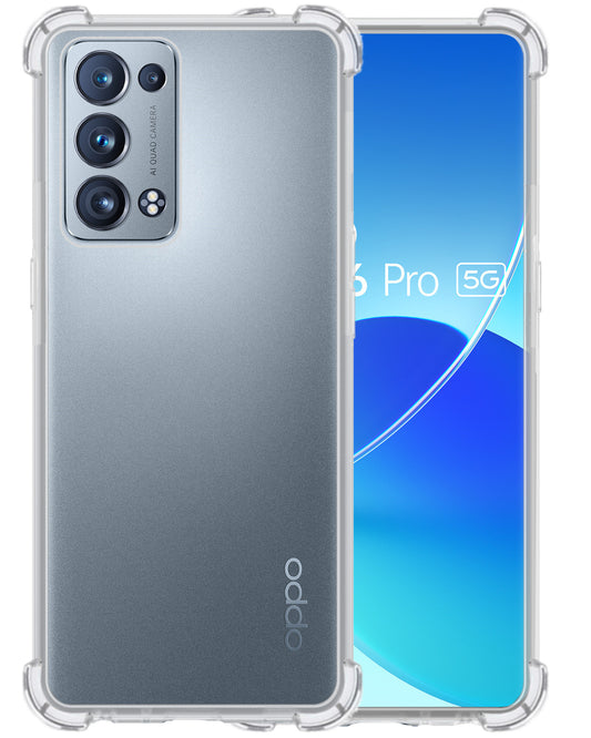 OPPO Reno 6 Pro Hoesje Shock Proof Siliconen - Transparant