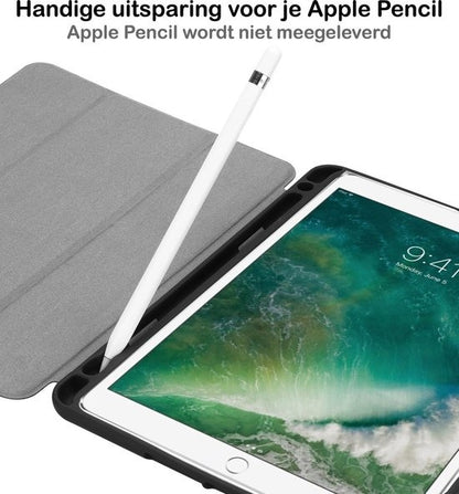 iPad Air 1 Trifold Bookcase Hoes - Paars