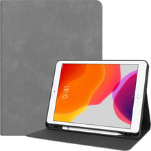 iPad 10.2 2019 Trifold Bookcase Luxe Hoes - Grijs