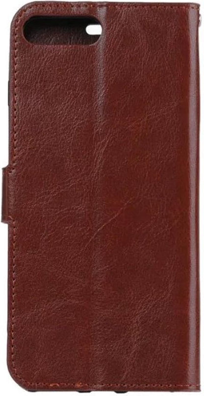 iPhone 8 Hoesje Bookcase Cover met Kaarthouder - Bruin