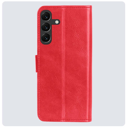 Samsung A15 Hoesje Bookcase Cover met Kaarthouder - Rood