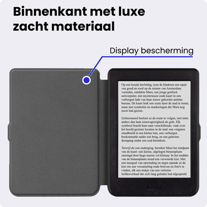 Kobo Nia Trifold Bookcase Hoes - Lichtblauw