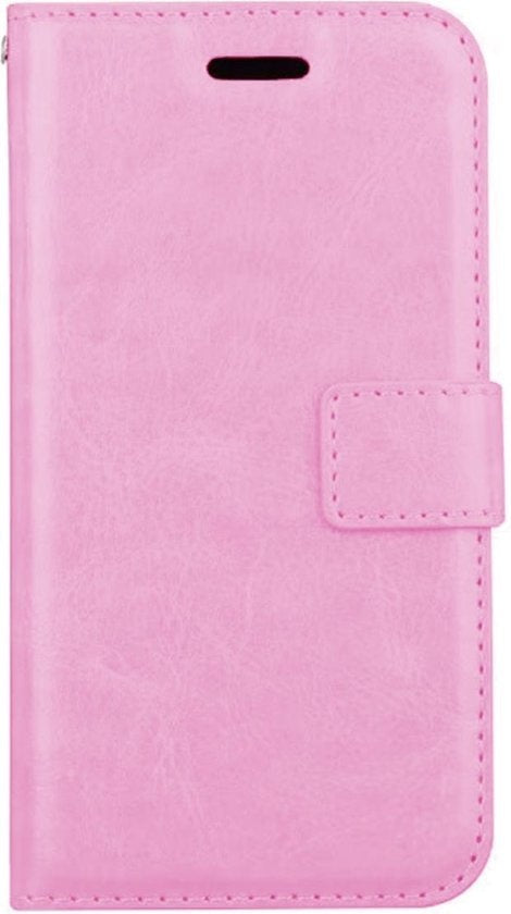 Hoes Geschikt voor iPhone X/Xs Hoes Bookcase Hoesje - Licht Roze