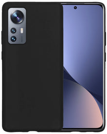 Xiaomi 12X Hoesje Siliconen Backcover Lichtgewicht - Zwart