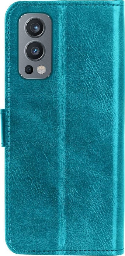 OnePlus Nord 2 Hoesje Book Case Kunstleer - Turquoise