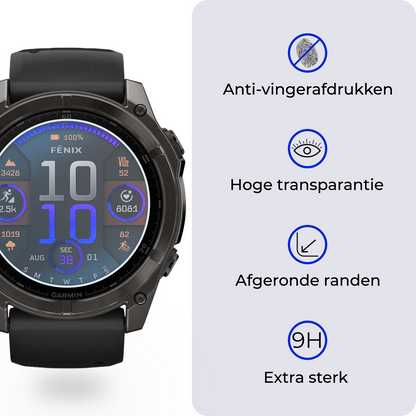 Screenprotector Geschikt voor Garmin Fenix 8 (47 mm) Screenprotector Glas Gehard Screen Cover - Screen Protector Geschikt voor Garmin Fenix 8 Screenprotector Tempered Glass