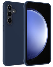 Samsung S23 FE Hoesje Siliconen Backcover Lichtgewicht - Donkerblauw