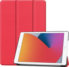 iPad 10.2 2020 Trifold Bookcase Hoes - Rood
