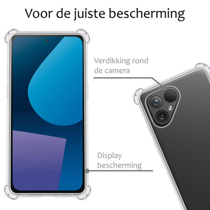 Fairphone 5 Hoesje Shockproof Backcover Siliconen - Transparant