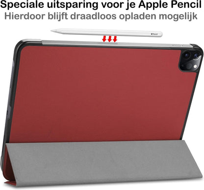 iPad Pro 2021 (11 inch) Hoesje Book Case - Donkerrood