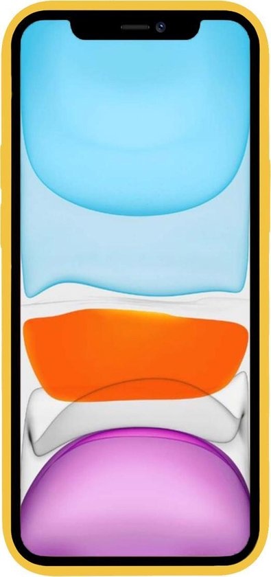 iPhone XR Hoesje Siliconen Backcover Lichtgewicht - Geel