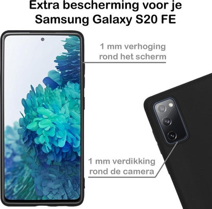 Samsung S20 FE Hoesje Siliconen - Zwart