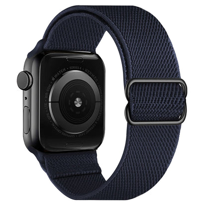 Horloge Bandje Geschikt Voor Apple Watch 1-8 / SE - 38/40/41 mm Bandje Stof - Donkerblauw