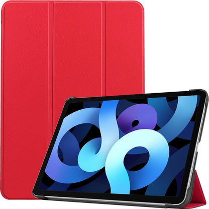 iPad Air 2020 Trifold Bookcase Hoes - Rood
