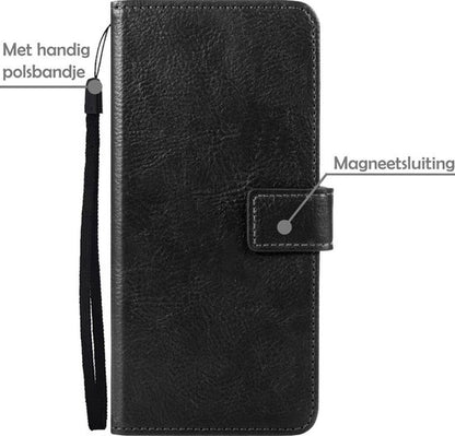 OnePlus Nord 2 Hoesje Bookcase Cover met Kaarthouder - Zwart