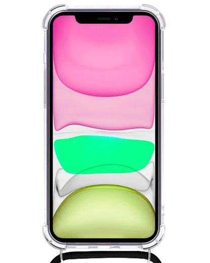 iPhone 11 Hoesje met Koord Backcover Shockproof - Transparant