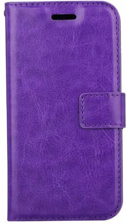 iPhone Xs Hoesje Bookcase Cover met Kaarthouder - Paars