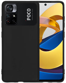Xiaomi Poco M4 Pro 5G Hoesje Siliconen Backcover Lichtgewicht - Zwart