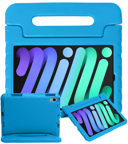 iPad Mini 7 Kinderhoes Shockabsorberend Foam - Blauw