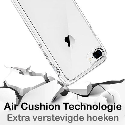iPhone 7/8 Plus Hoesje Siliconen Backcover Lichtgewicht - Transparant