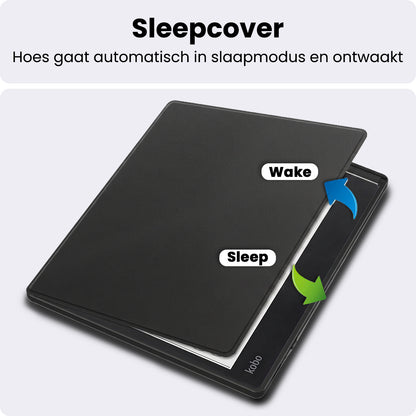 Kobo Elipsa 2E Bookcase Hoes Shockabsorberend - Zwart