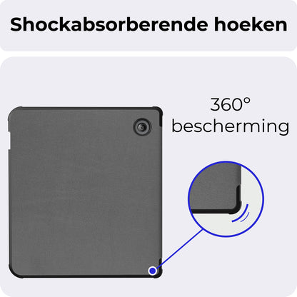 Kobo Libra Colour Bookcase Hoes Shockabsorberend - Grijs