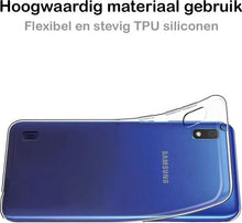 Samsung A10 Hoesje Siliconen Backcover Lichtgewicht - Transparant