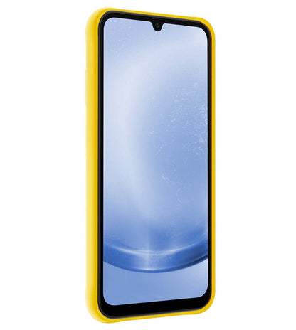 Samsung A25 Hoesje Siliconen Backcover Lichtgewicht - Geel