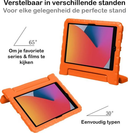 iPad 10.2 2020 Hoesje Kids Cover Bumper - Oranje