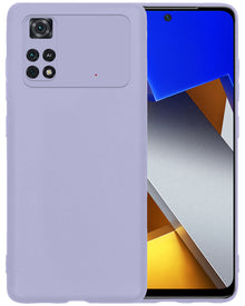 Xiaomi Poco X4 Pro 5G Hoesje Siliconen Backcover Lichtgewicht - Lila