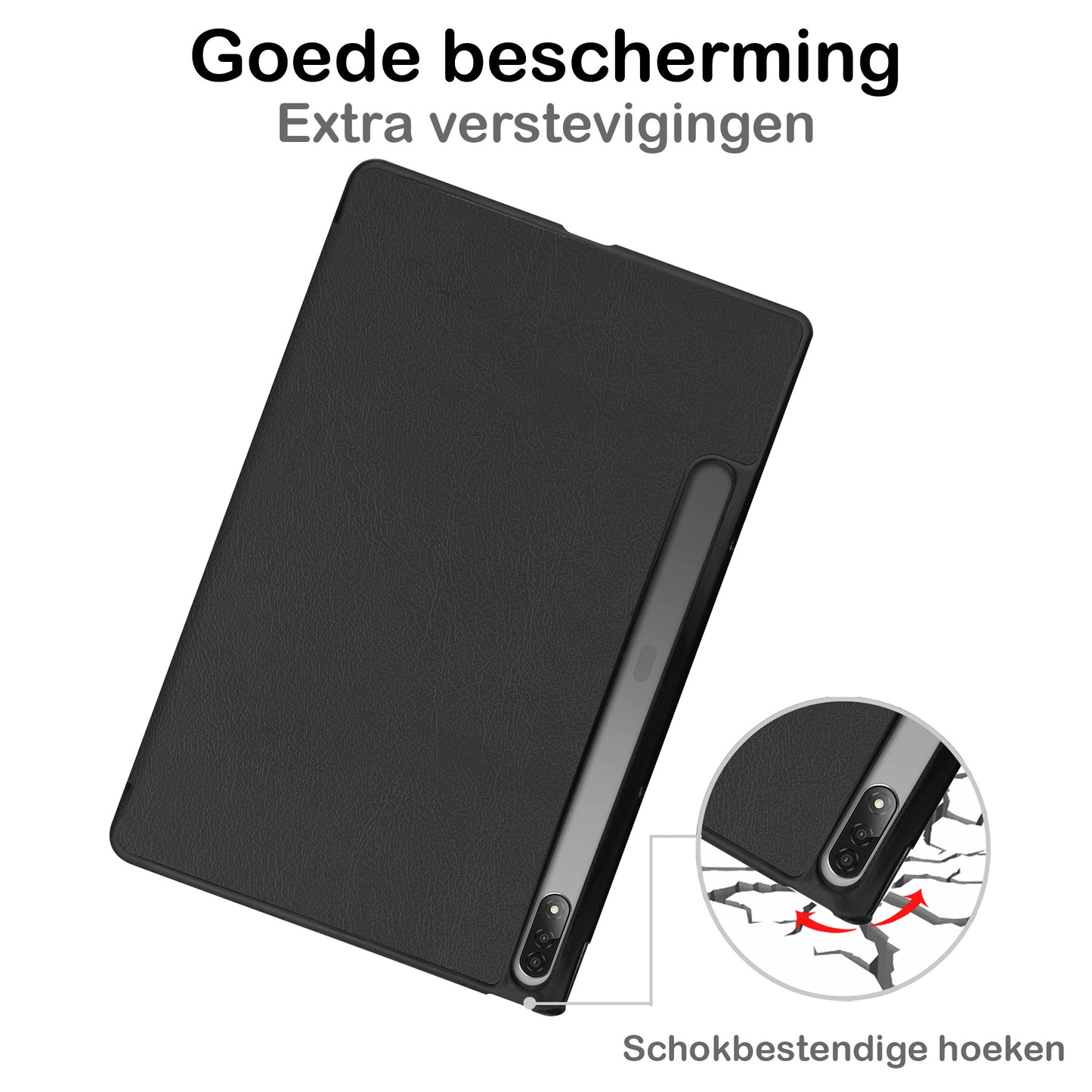 Lenovo Tab P12 Pro Hoesje Book Case - Zwart