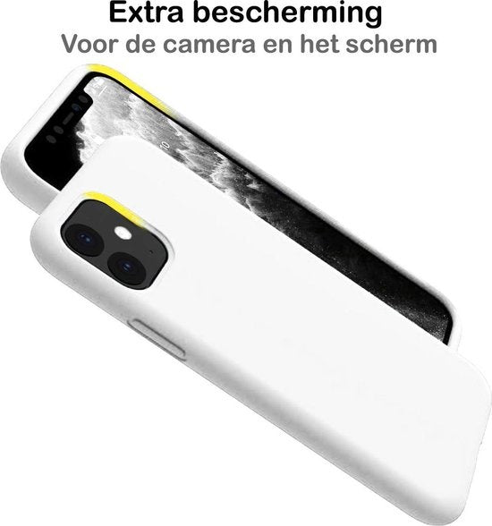 iPhone 11 Pro Max Hoesje Siliconen - Wit