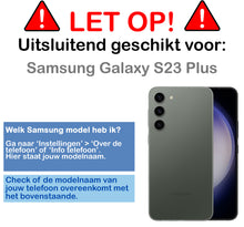 Samsung S23 Plus Hoesje Siliconen Backcover Lichtgewicht - Zwart