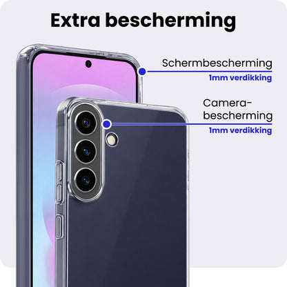 Samsung A37 Hoesje Siliconen Backcover Lichtgewicht - Transparant