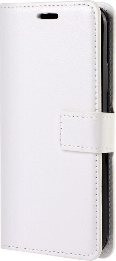 iPhone 12 Hoesje Book Case Kunstleer - Wit