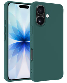 iPhone 17 Hoesje Siliconen Backcover Lichtgewicht - Donkergroen