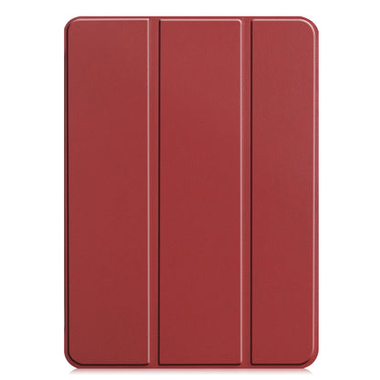 iPad Pro 2022 (11 inch) Trifold Bookcase Hoes - Donkerrood
