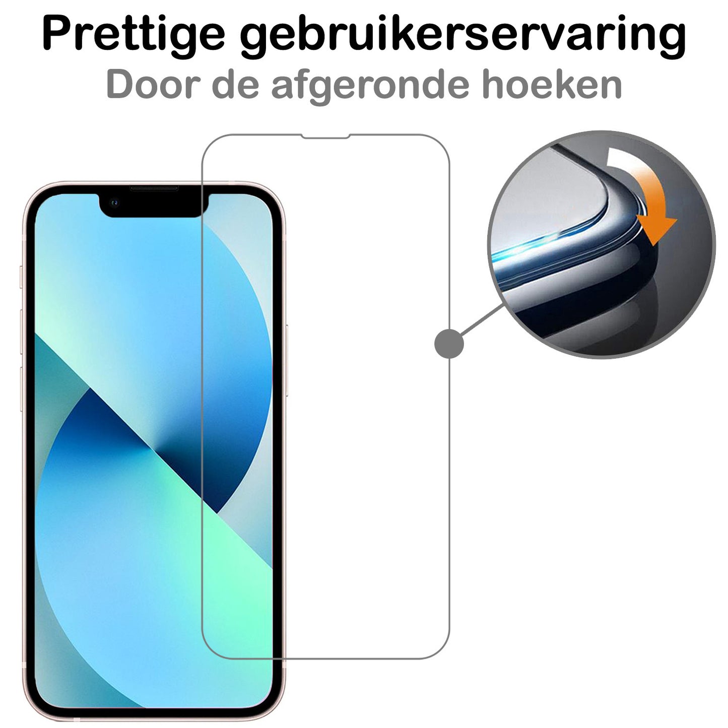 iPhone 14 Plus Screenprotector Volledige Dekking Tempered Glass