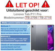 Lenovo Tab P11 Pro Screenprotector Gehard Glas - Anti-kras