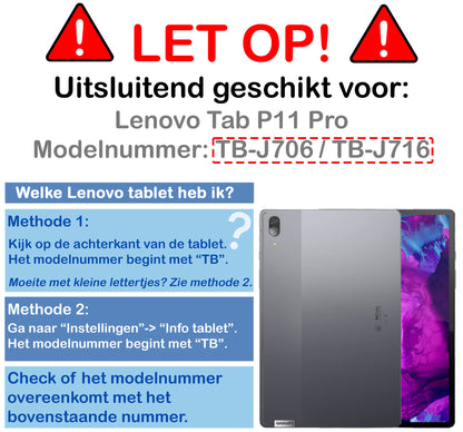 Lenovo Tab P11 Pro Screenprotector Gehard Glas - Anti-kras