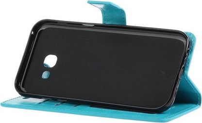 Samsung Galaxy A5 2017 Hoesje Bookcase Cover met Kaarthouder - Turquoise