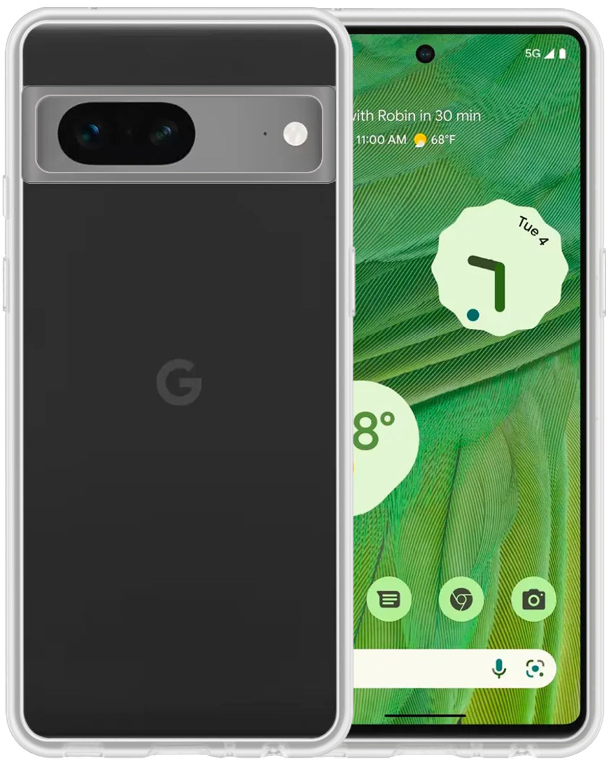 Google Pixel 7 Hoesje Siliconen - Transparant