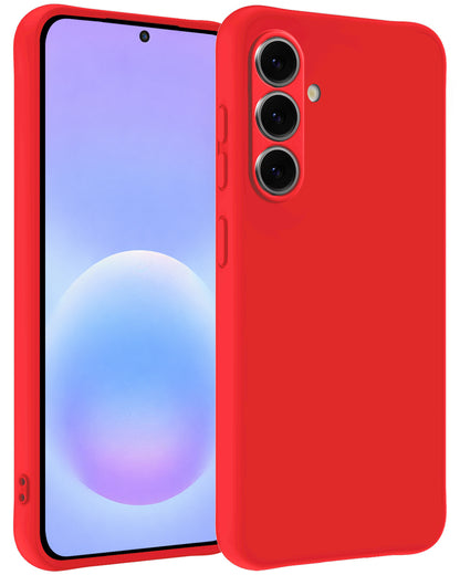 Samsung A57 Hoesje Siliconen Backcover Lichtgewicht - Rood