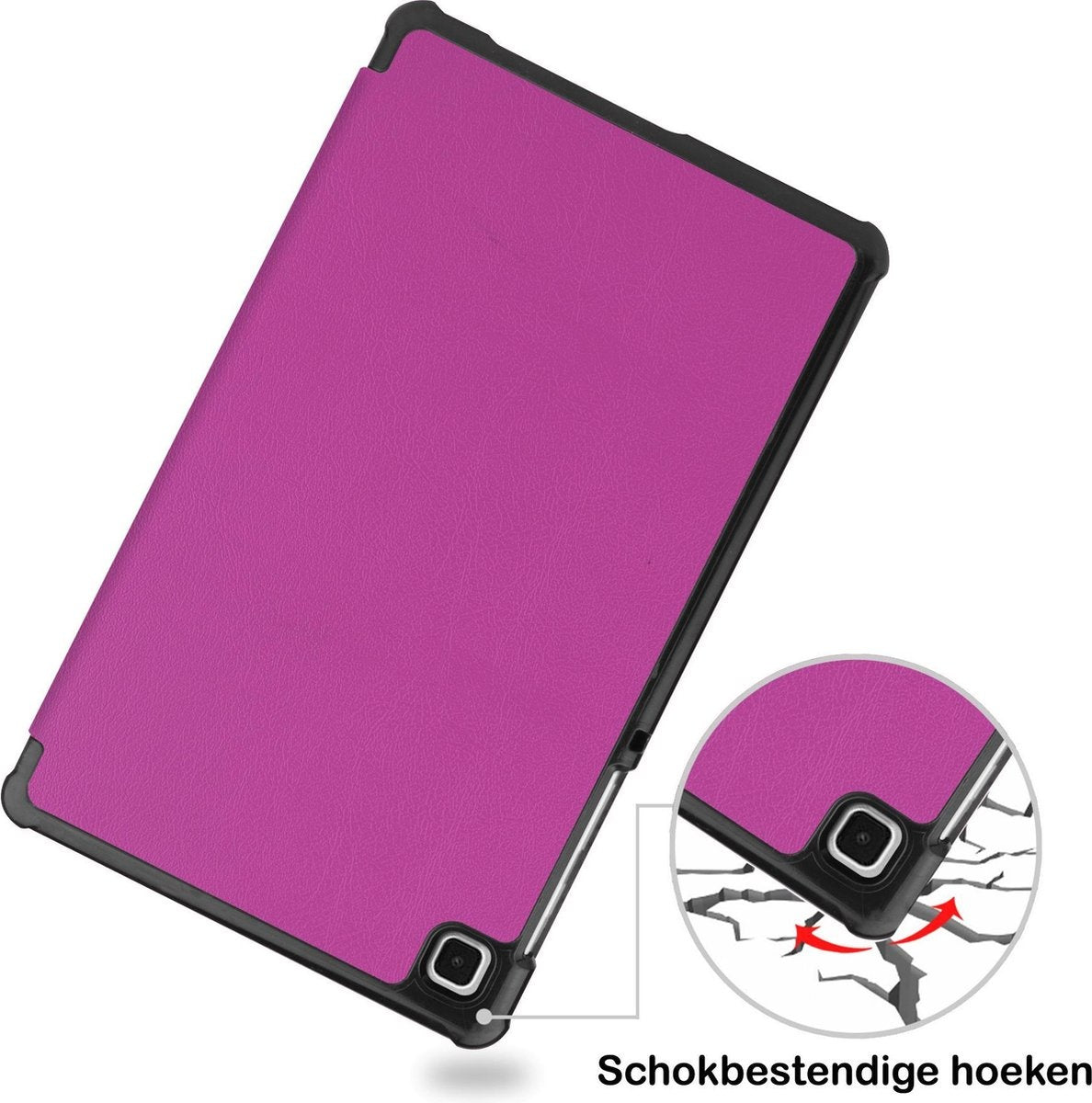 Samsung Galaxy Tab A7 Lite Hoesje Book Case - Paars