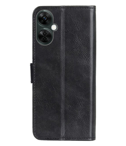 OnePlus Nord CE 3 Lite Hoesje Bookcase Cover met Kaarthouder - Zwart
