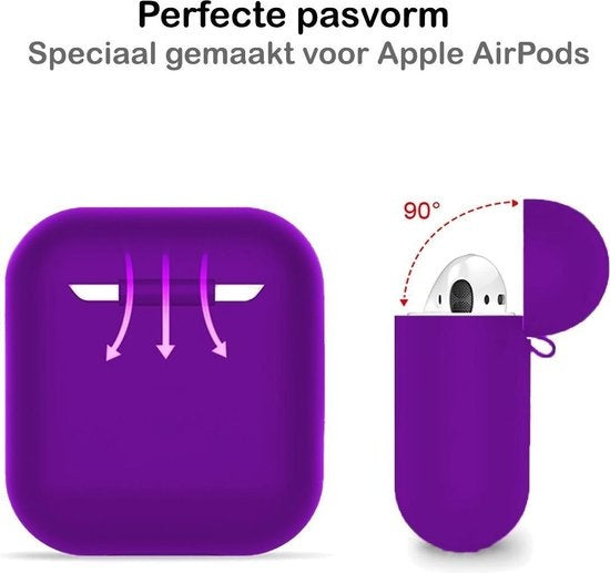 AirPods 2 Hoesje Ultra Dun Siliconen - Paars