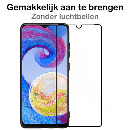Samsung A04s Screenprotector Gehard Glas - Full Screen
