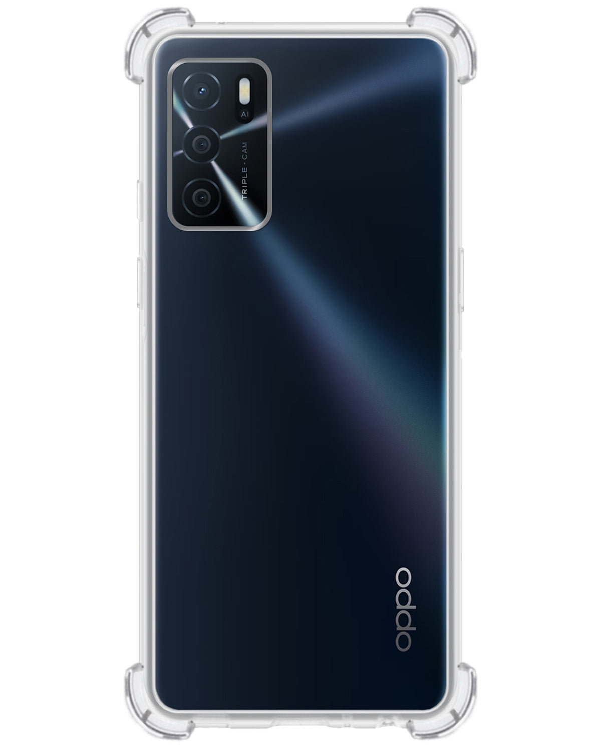 OPPO A16 Hoesje Shock Proof Siliconen - Transparant