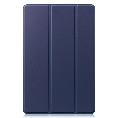 Samsung Galaxy Tab S10 Plus Trifold Bookcase Hoes met Penhouder voor S Pen - Donkerblauw