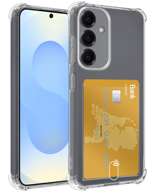 Samsung S25 FE Hoesje Kaarthouder Backcover Shockproof - Transparant